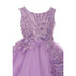 Little Girls Lavender Pearl Beaded Glitter Tulle Flower Girl Dress 2-6 - SophiasStyle.com